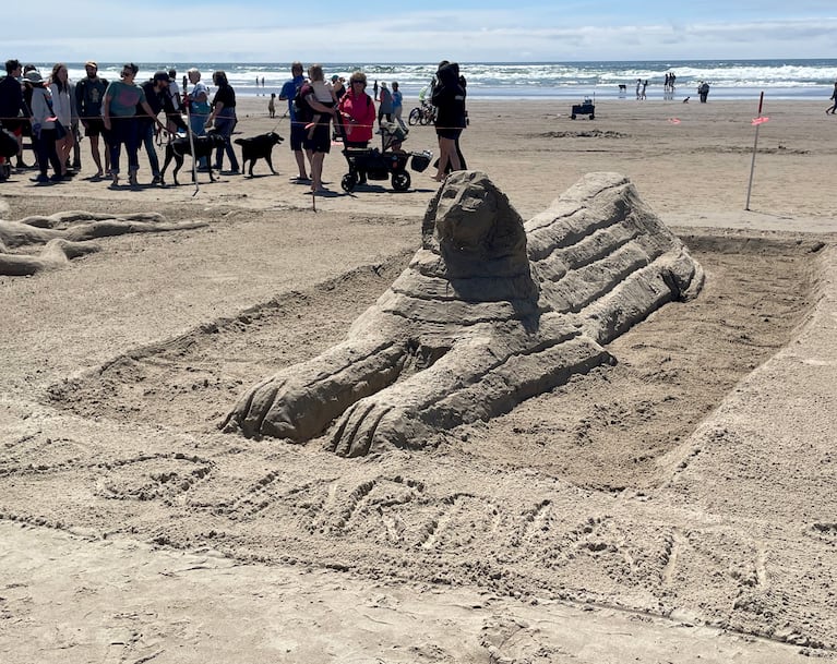 Building castles made of sand at the long-running Cannon Beach Sandcastle  Contest - OPB