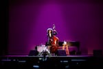 In this provided photo, Grammy award-winner Esperanza Spalding is pictured in performance at the Arts and Culture Caucus Kick-off Event, Feb. 12, 2025 at Salem’s historic Elsinore Theatre.