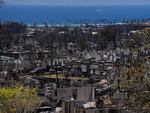 A scene of destruction after the wildfire in Lahaina in August.