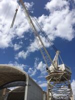 A heavy lift crane at Gunderson Marine in Portland.