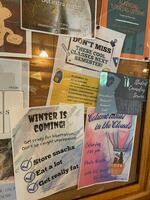 Columbianus High, named for the ground squirrel’s scientific name, includes fun fictional posters for classes and extracurricular activities.