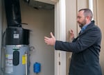 Ryan Webb, engineering and planning manager for the Confederated Tribes of Grand Ronde, says in addition to energy efficiency, a priority was the comfortability of the home. Webb was on hand to show one of the new 24 climate-resilient single-family homes the tribe has built for elders in partnership with the Energy Trust of Oregon.