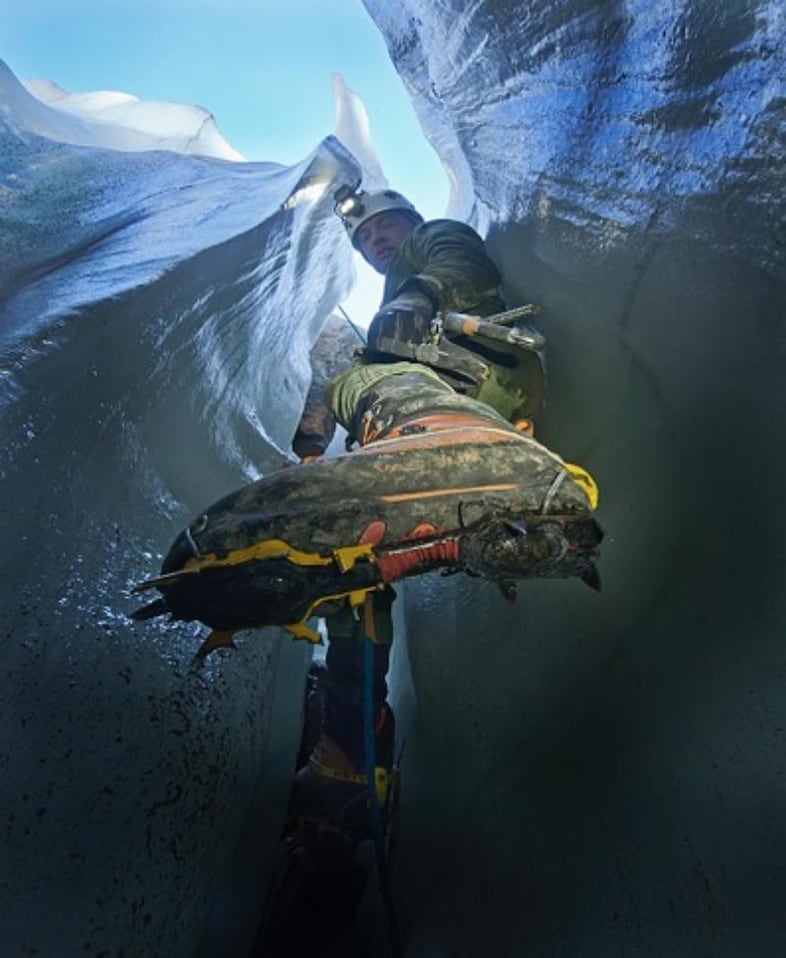 Eduardo "Eddy" Cartaya, glacier cave explorer.