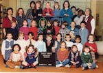 Reporter Austin Jenkins, in green circle, was part of a Puget Sound Primary School trip to Camp Cispus in May 1980. Austin and his classmates were evacuated from the camp after Mount St. Helens erupted.