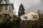 The accessory dwelling unit behind Nancy Hiss' house is the new home for a family priced out of their Northeast Portland apartment complex. 