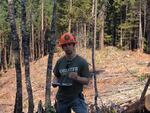 Bureau of Land Management forester Abe Wheeler says logging on the Buck Rising timber harvest demonstrates the successes of ecological forestry techniques known as variable retention harvests.