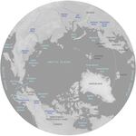 Map of the Arctic Circle.