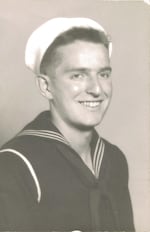 This image from 1945 shows Douglas Engelbart during his time in the U.S. Navy.