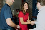 Julia Letlow meets with supporters at a campaign event in Baton Rouge, La. on May 5, 2026.