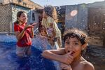 The pool is the only one most children in the neighborhood can afford to use. But even the small fee, 5 Egyptian pounds ($0.14) is too much for some so the exceptions are made.