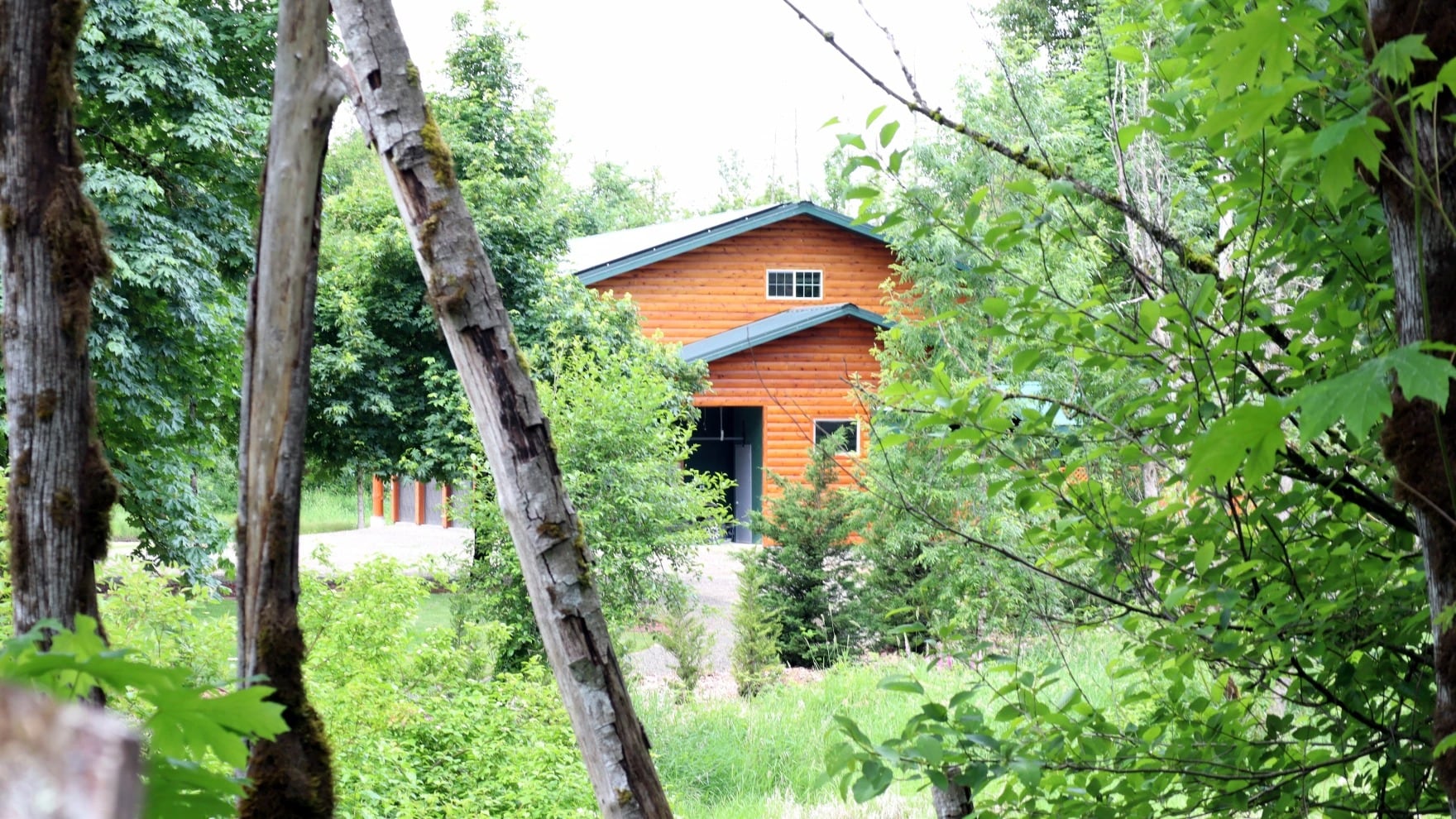 This June 3, 2026 photo shows an unpermitted structure sitting on a parcel owned by Kathleen Jones-McCann, as seen from Mark Shaffer's property.