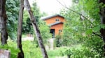 This June 3, 2026 photo shows an unpermitted structure sitting on a parcel owned by Kathleen Jones-McCann, as seen from Mark Shaffer's property.