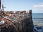 With climate change, sea levels are expected to rise three feet by the end of the century on Maui, potentially inundating some of the properties on Lahaina's waterfront that are looking to rebuild.