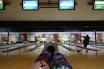 Monday night league bowler at Allen's Crosley Lanes in Vancouver, Wash., on May 4, 2026.