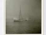 This photo shows the Quest sinking off of Labrador, Canada, in 1962. The wreck of the last ship belonging to Sir Ernest Shackleton, an Irish-born British explorer of Antarctica, has been found off the coast of Canada.