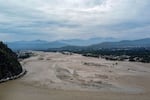 Flooding in Mingora, a town in Pakistan's northern Swat Valley, follows heavy monsoon rainfall on Aug. 27.