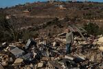 Houla, September 26, 2025. Portrait of Abdul Aziz Chreim at his destroyed home in Houla. His house, along with those of his relatives, was destroyed during the Israeli occupation following the ceasefire.