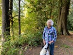 Meeky Blizzard at her rural home along the Tualatin River in October 2021.