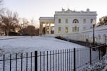 The White House is seen ahead of the inauguration of President-elect Donald Trump, Monday, Jan. 20, 2025, in Washington.