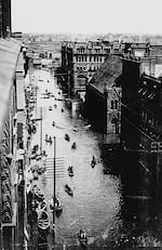 This image from 1894 shows Portland's Third Street between Washington and Burnside.