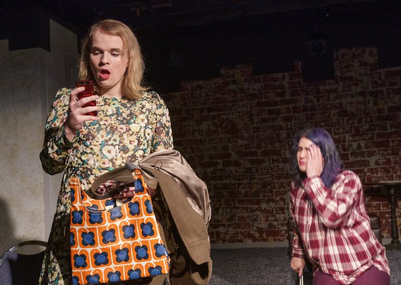 Lisa, played by Naomi Jackson, left, and Ally, played by Juliet Mylan.