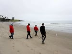 Chumash tribal members are teaming up with scientists at Stanford University to do scientific assessments of the marine life nearby. The fishing rods capture DNA, shed by animals in the ocean.