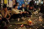 Protesters gather after the reported death of María del Carmen Abascal, the 87-year-old woman whose eviction sparked nationwide protests, in Puerta del Sol square in Madrid, Wednesday, Oct. 7, 2026.