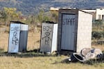 Makeshift toilets, known as “long drops,” are a common scene along the roads of the Eastern Cape in South Africa. This set of toilets at a school in Mathanga village near Newlands is particularly unique in the signage that used to mark them.