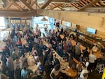 Spirit of 77 hosted a Sweet 16 watch party for the NCAA women's tournament on Mar. 29 and 30 in Portland, Ore. The Sports Bra, media company TOGETHXR and Aflac Insurance sponsored the party.