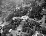 An aerial view of the White House in August 25, 1934.