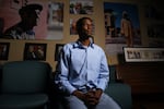 Norman Harris III, organizer of Juneteenth Music Festival, poses for a portrait at Brother Jeff's Cultural Center in Five Point Denver, Colorado on Friday, June 4, 2021.
