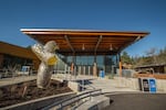 Exterior of the Education Center shortly before the completion of construction in February 2017.