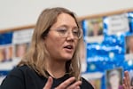 Hillsboro City Council candidate Diana Jackson at the Washington County Democrats headquarters on Saturday, Sept. 12, 2026.