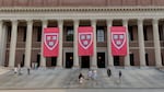 The Widener Library on the Harvard Campus in Cambridge, Mass.
