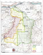 A map of evacuation zones due to the Substation Fire as of 9 a.m. Wednesday, July 18, 2018.