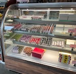 A display case of baked goods at JinJu Patisserie in North Portland from July 23, 2022.