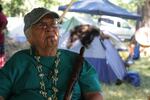 Agnes "Grandma Aggie" Pilgrim is the oldest living descendent of the Takelma tribe. She revived the first salmon ceremony 20 years ago.