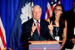 FILE - Republican U.S. Sen. Lindsey Graham speaks after winning the Republican primary on June 9, 2026, in Columbia, S.C.