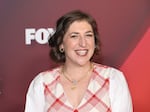 Mayim Bialik attends the 2022 Fox Upfront on May 16, 2022, in New York City. She will no longer appear as a host on the syndicated version of Jeopardy!