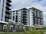 An apartment complex located at the Columbia River waterfront in Vancouver, Wash., on April 27, 2025.