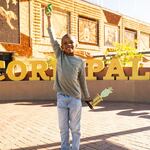 Tariq and his family traveled from New York to South Dakota's corn palace for a ceremony honoring his new position as the state's official corn-bassador.