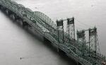 FILE: This June 29, 2012, file photo shows the Interstate 5 bridge spanning the Columbia River between Oregon and Washington states, near Vancouver, Wash.