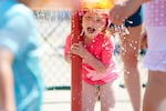 Raegan Sack, 4, cools off at Max Patterson Park during a record setting heat wave in Gladstone, Ore., Sunday, June 27, 2021. Yesterday set a record high for the day with more records expected today.