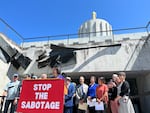 State Rep. Khanh Pham, D-Portland, speaks at a June 6, 2023, press conference calling on Republicans to end their ongoing walkout.