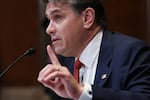 Acting U.S. Attorney General Todd Blanche testifies during a Senate appropriations hearing on May 19, 2026 in Washington, D.C.