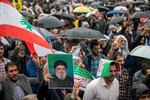 Iranians protest in Tehran on Saturday against the Israeli airstrike in Lebanon that killed Hassan Nasrallah and several Hezbollah commanders.