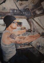 "Crew Boat Captain" by Daven Anderson, St. Louis, Missouri.