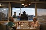 Richard and Erlene Stratton eat at Casey's Diner on October 22 2018 in Roseburg, Oregon. They've lived in Douglas County and been gun owners for over 80 years and said they would probably vote for the Second Amendment Preservation Ordinance on the ballot.