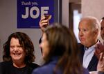 President Biden dropped off doughnuts to campaign volunteers organized by AFSCME/AFL-CIO in Scranton, Pa., on Nov. 2, 2024.