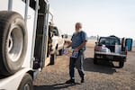 Bruce Victorine drops off donated food, water and supplies. “I went to school with several of the people down there. So, I’m just caring for them and worried about it,” said Victorine, a 64 year Madras resident. “I drove a school bus down there and there’s a lot of really good people.”